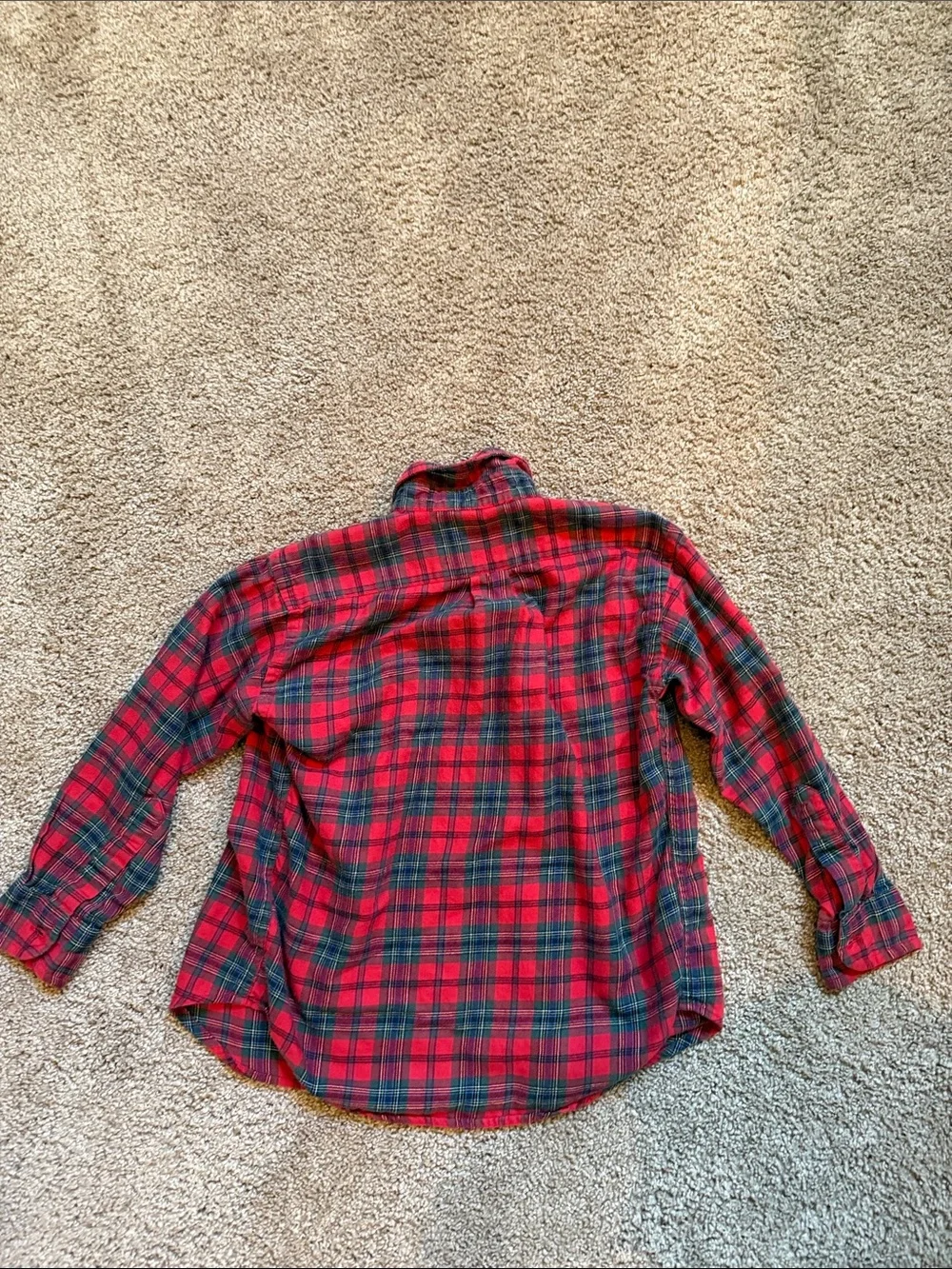 🔥 Ralph Lauren Red and Green Plaid Button-Down Shirts (2)